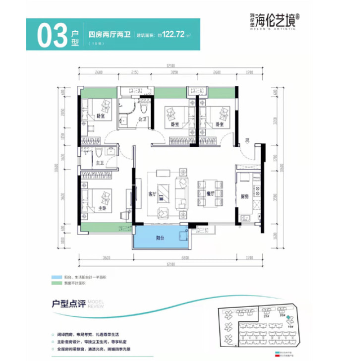 海伦艺境--建面 122.72m²