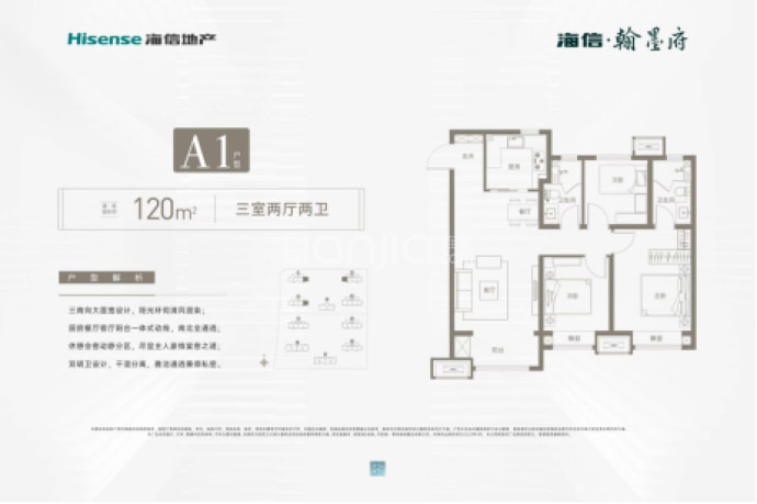 海信·翰墨府--建面 120m²