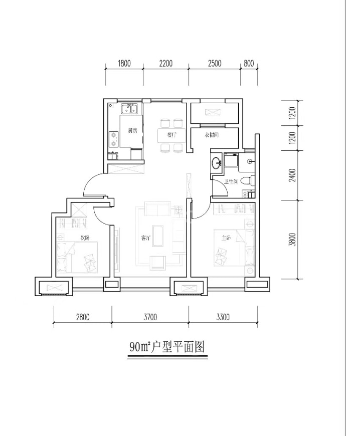 燕澜风华--建面 90m²