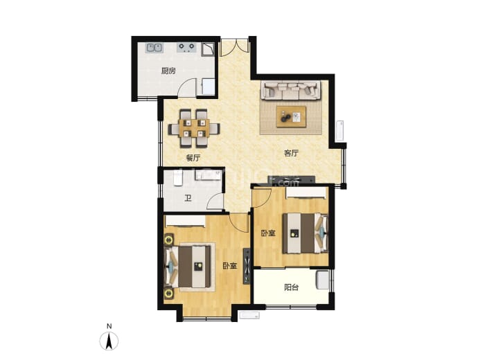 襄阳新天地--建面 96.71m²