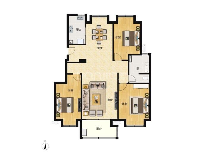 华发越秀悦府--建面 101m²