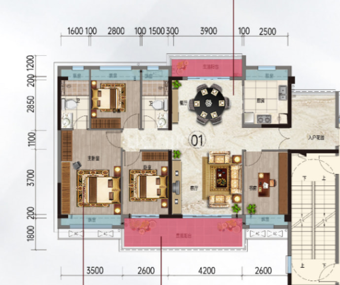 翰林春天花园--建面 142.69m²