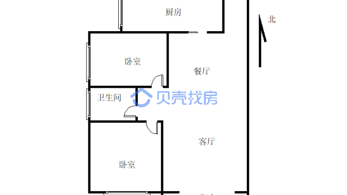 此房诚心出售，南北朝向，全天采光。让您时刻感受温暖-户型图