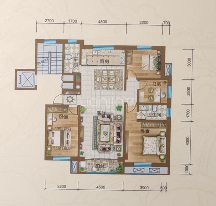 尧王·塞纳蓝湾--建面 145m²