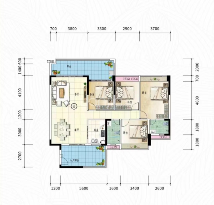 蟠龙湾--建面 148.9m²