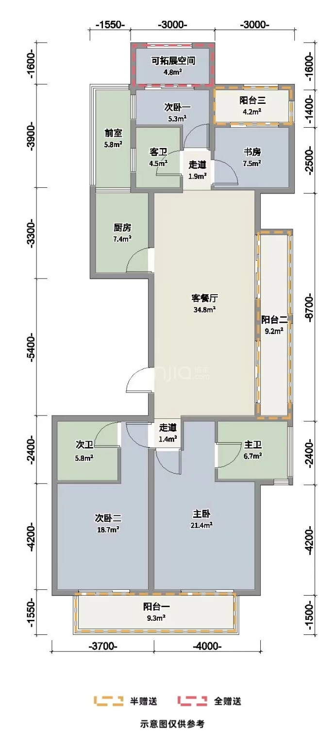 东海闲湖城--建面 166m²