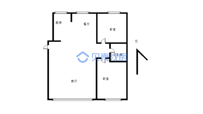 电梯洋房 验房采光充足，配套设施齐全，带38平米车库-户型图