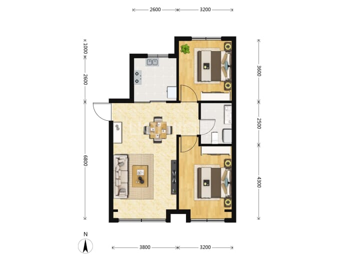 汇臻城--建面 75m²