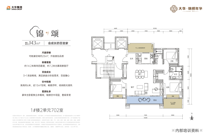 大华锦绣年华--建面 143m²