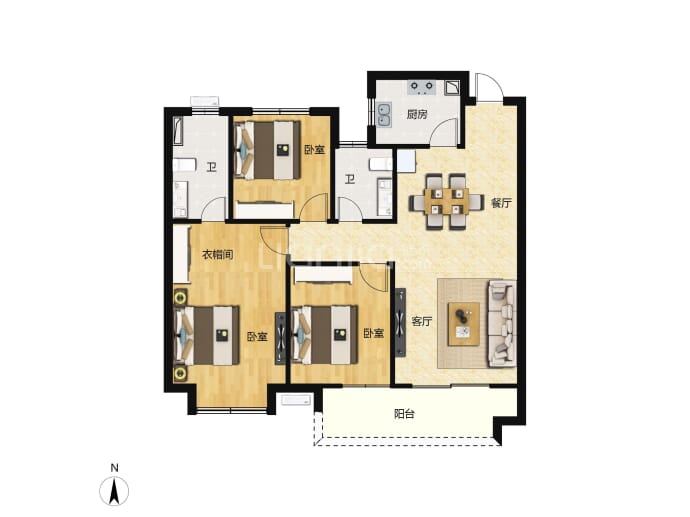 融湾和悦府--建面 97.75m²