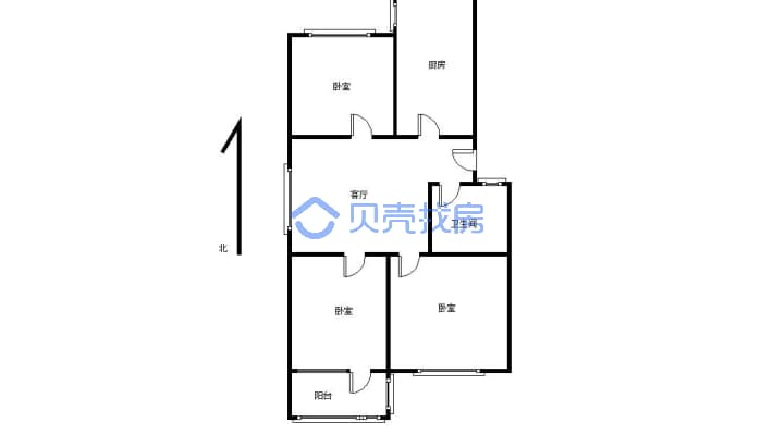 房子一梯2户，公摊小， 实际面积比较大，出行方面-户型图