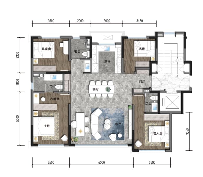 米兰颂二期--建面 128m²