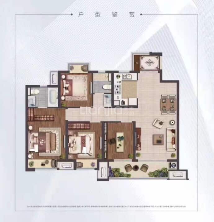 光明当代拾光里4室2厅2卫户型图