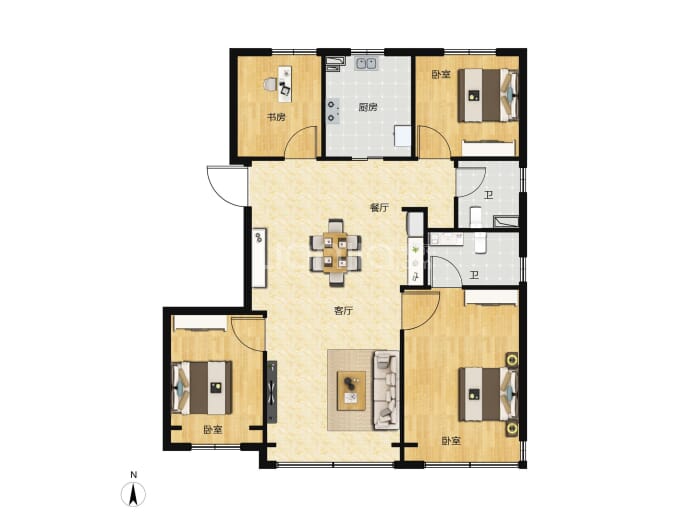 玺悦朝阳--建面 122m²