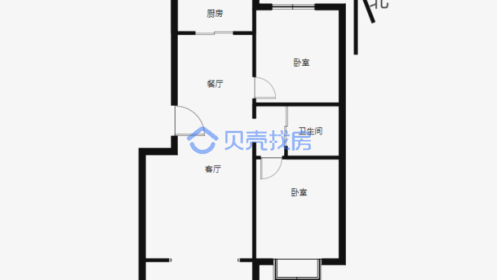 次新小区，好停车，楼龄新，拎包入住，小区环境优美-户型图