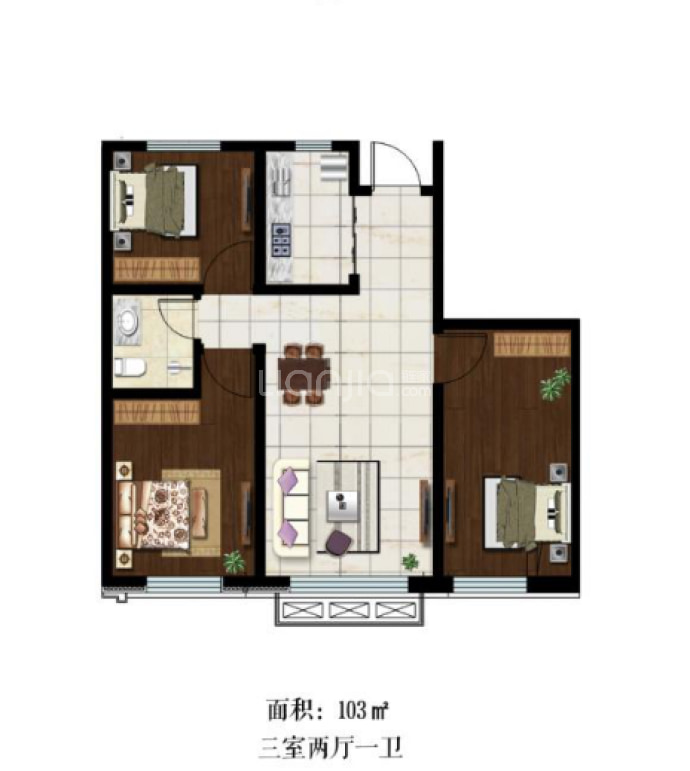 恩泰卓越学府--建面 103m²