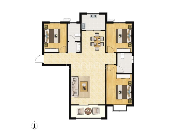 润华翡翠山--建面 142.2m²