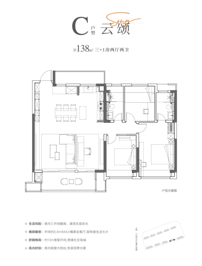 保利樾熹和颂--建面 138m²