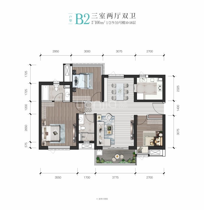 星月湖畔一期--建面 100m²