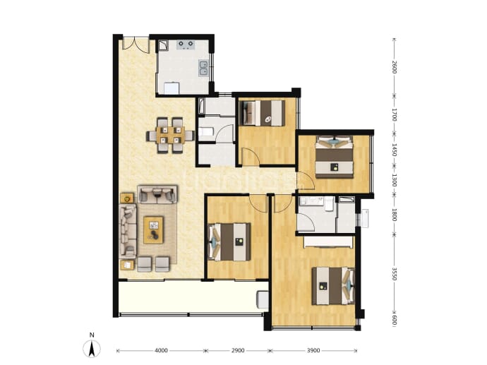 保利天珺--建面 129m²