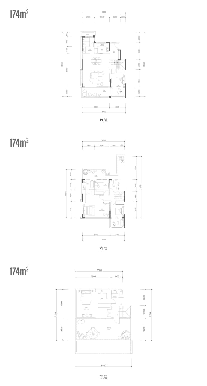 华兴滨江锦宸--建面 174m²