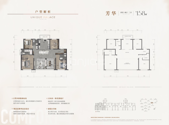 华润置地·中海·九里芳华--建面 158m²