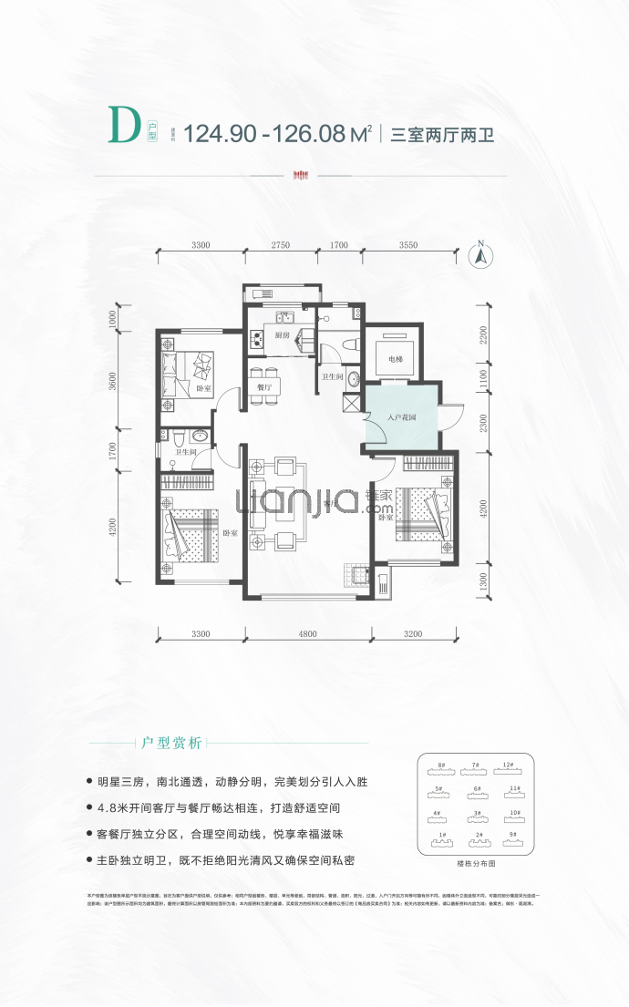 东腾观湖湾--建面 124.9m²