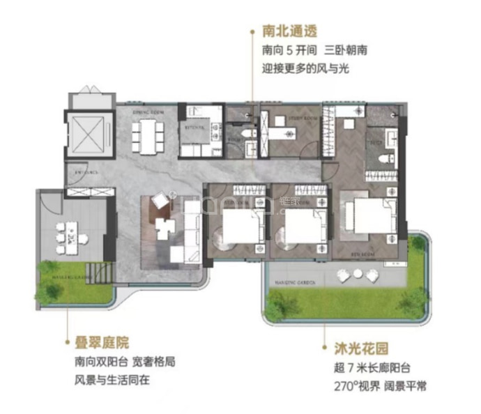 保利国贸天琴湖--建面 143m²