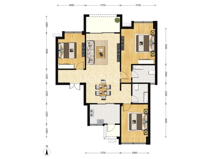 御景华庭--建面 118.77m²