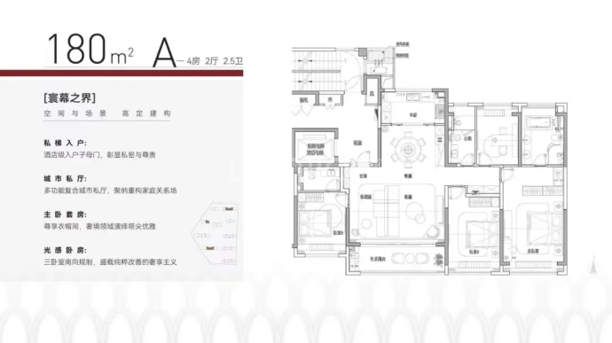 仁恒龙湾--建面 180m²