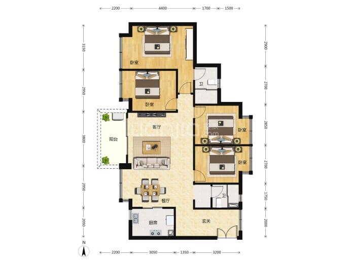 佳兆业碧海云天--建面 124m²