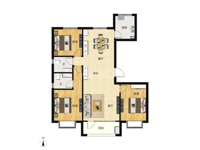 福成·禧悦里--建面 132m²