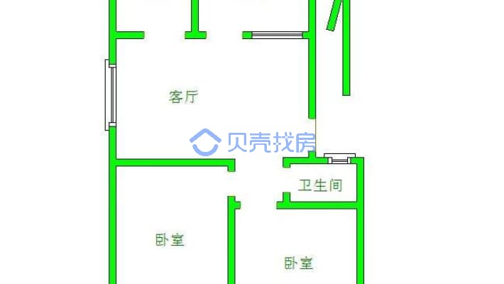 吉翔园 3室1厅 南-户型图