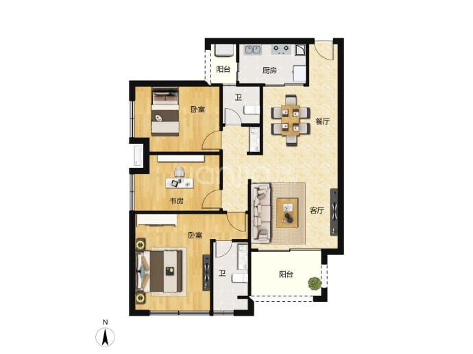 畔山御海--建面 101.83m²