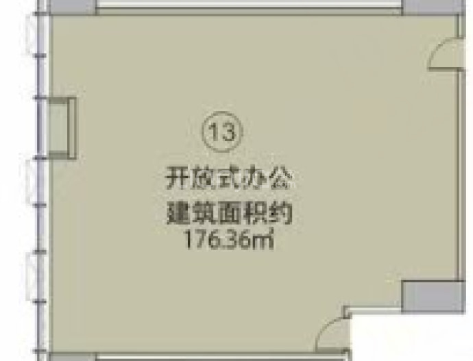 铭泰·建粤商务中心--建面 176.36m²