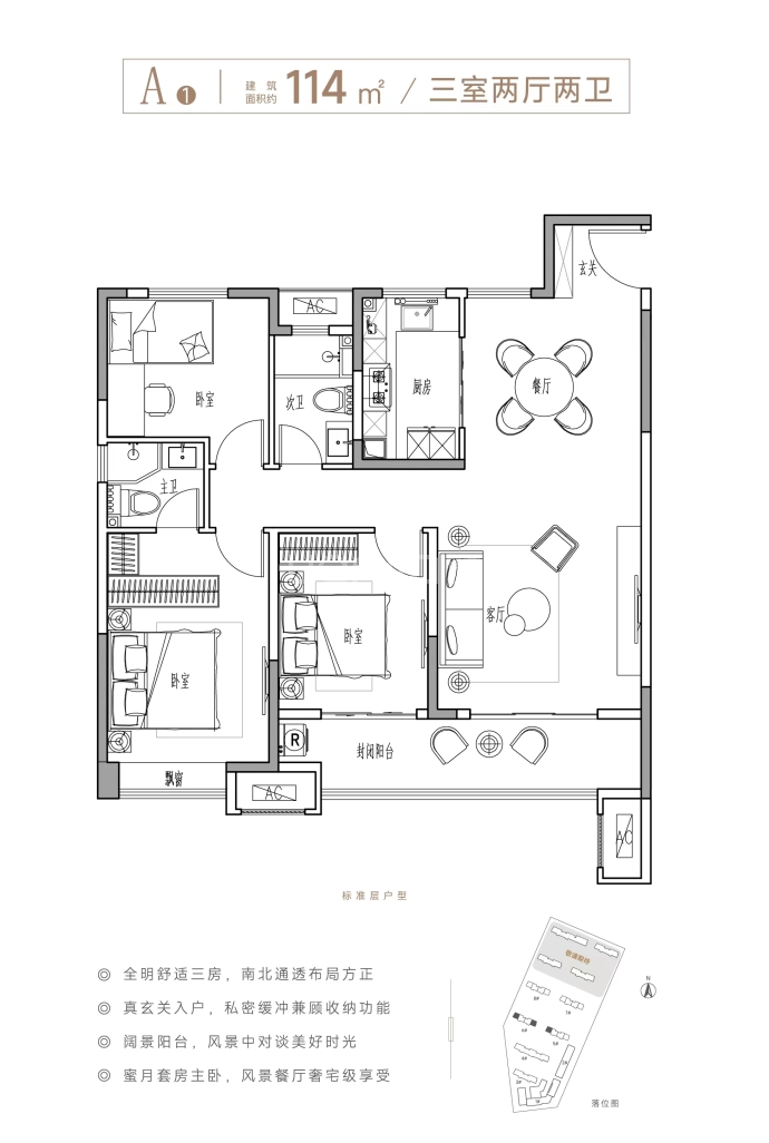 华皓星耀--建面 114m²