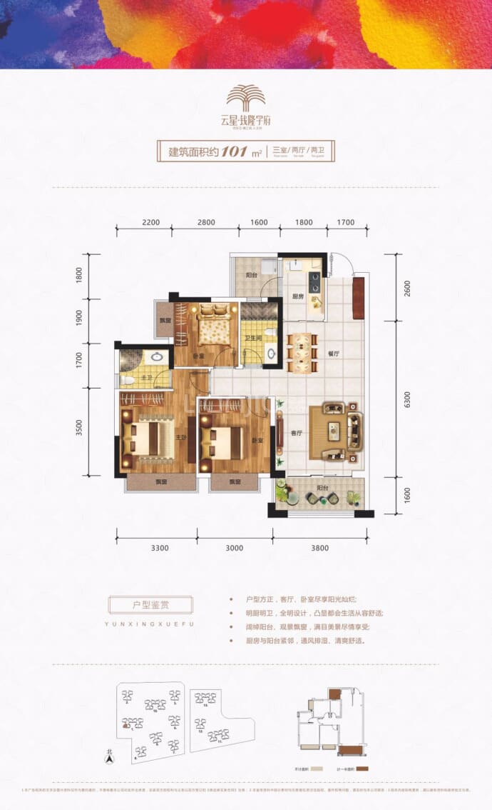 云星·钱隆学府--建面 101m²