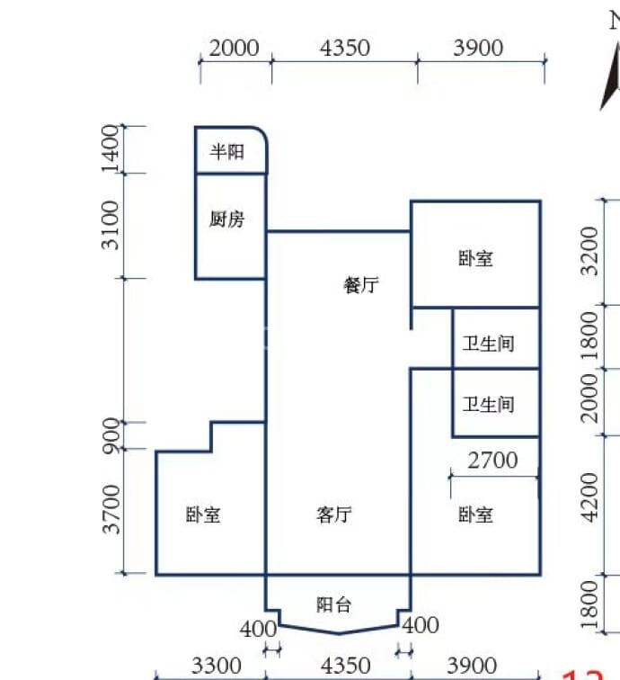 云龙华府--建面 147m²