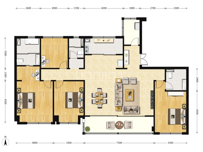 雅居乐锦尚雅宸--建面 190m²