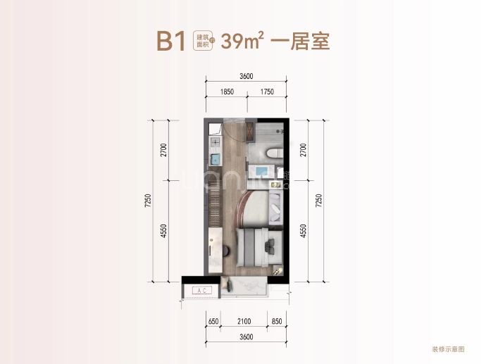 华润置地中山府--建面 39m²