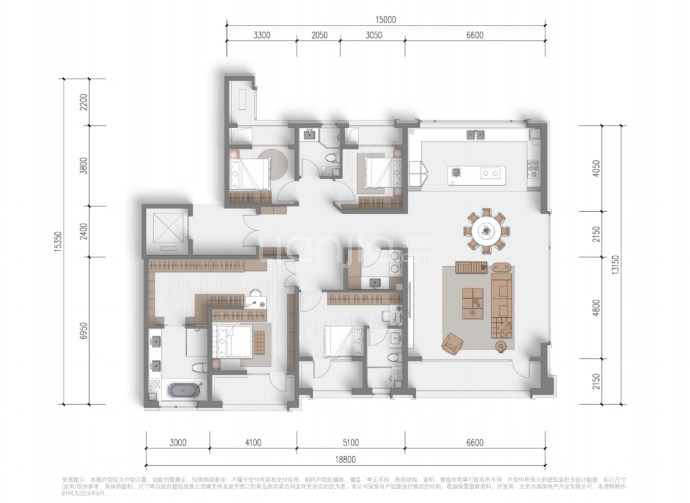 北京宸园--建面 249m²