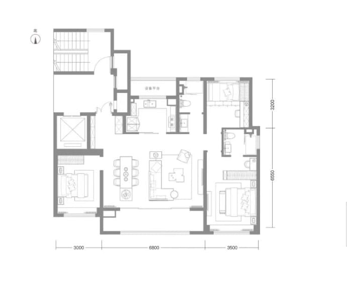 朗诗百贤庭--建面 140m²