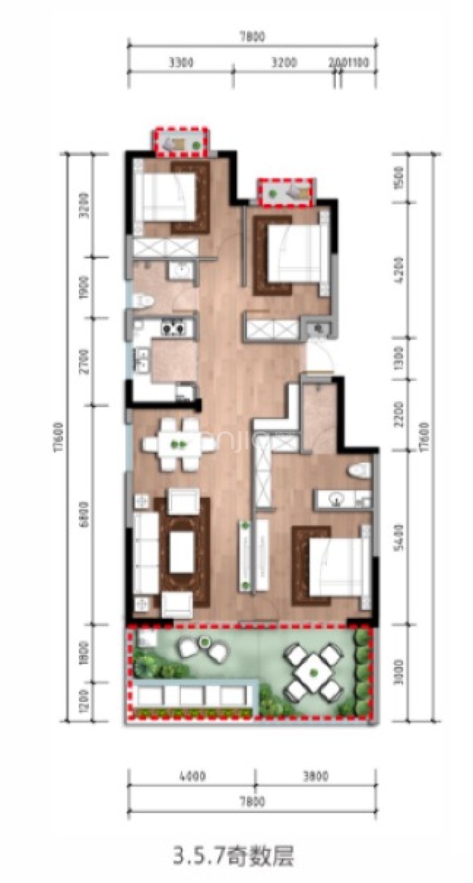 温泉山谷国际康旅城--建面 112m²