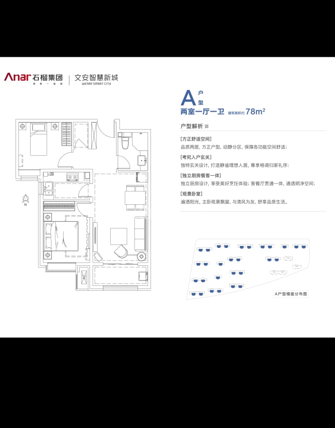 文安智慧新城清水湾--建面 78m²