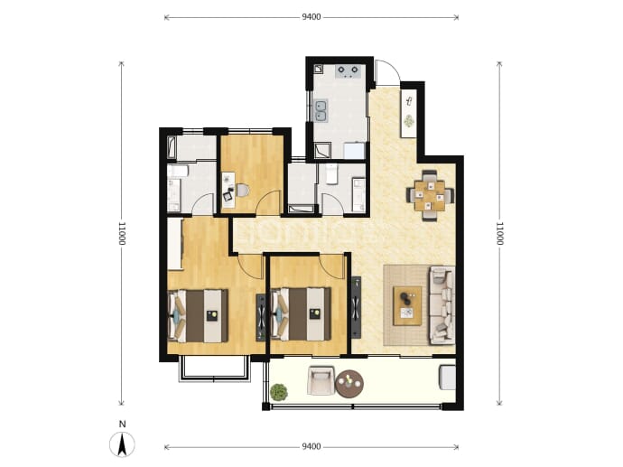 阳光城文澜东方--建面 96m²