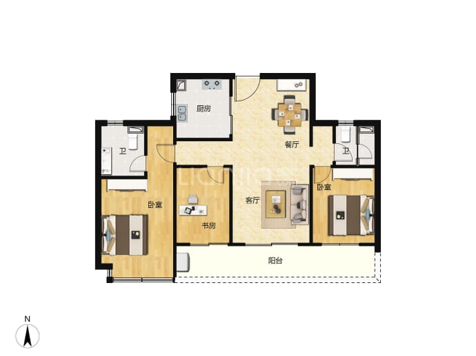 广州融创文旅城--建面 110m²