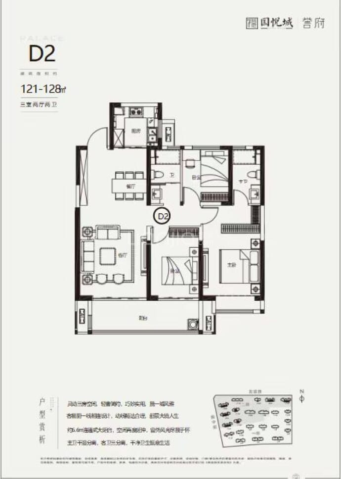 国悦城誉府--建面 121m²