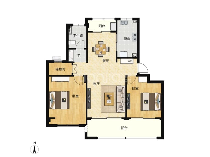 城南栖霞云境--建面 115m²