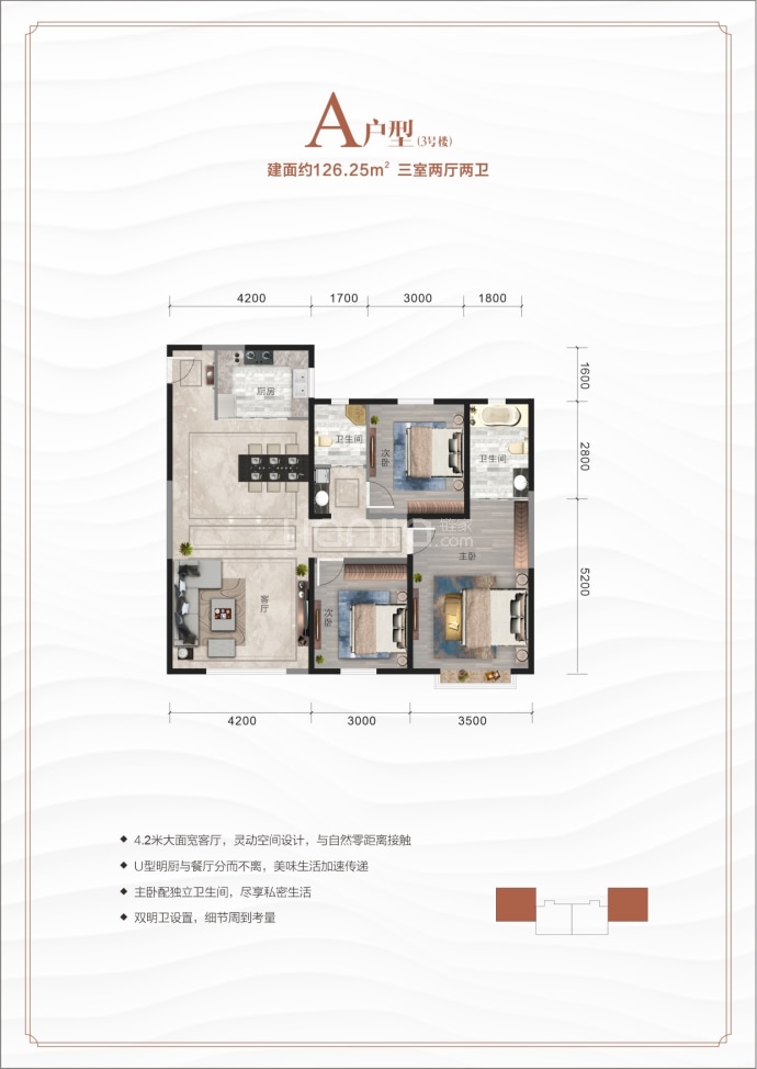 金科·梦想传奇--建面 126.25m²