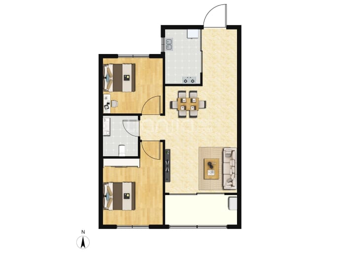 长安·璞悦府--建面 83m²